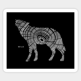 Wild Wood Wolf Sticker